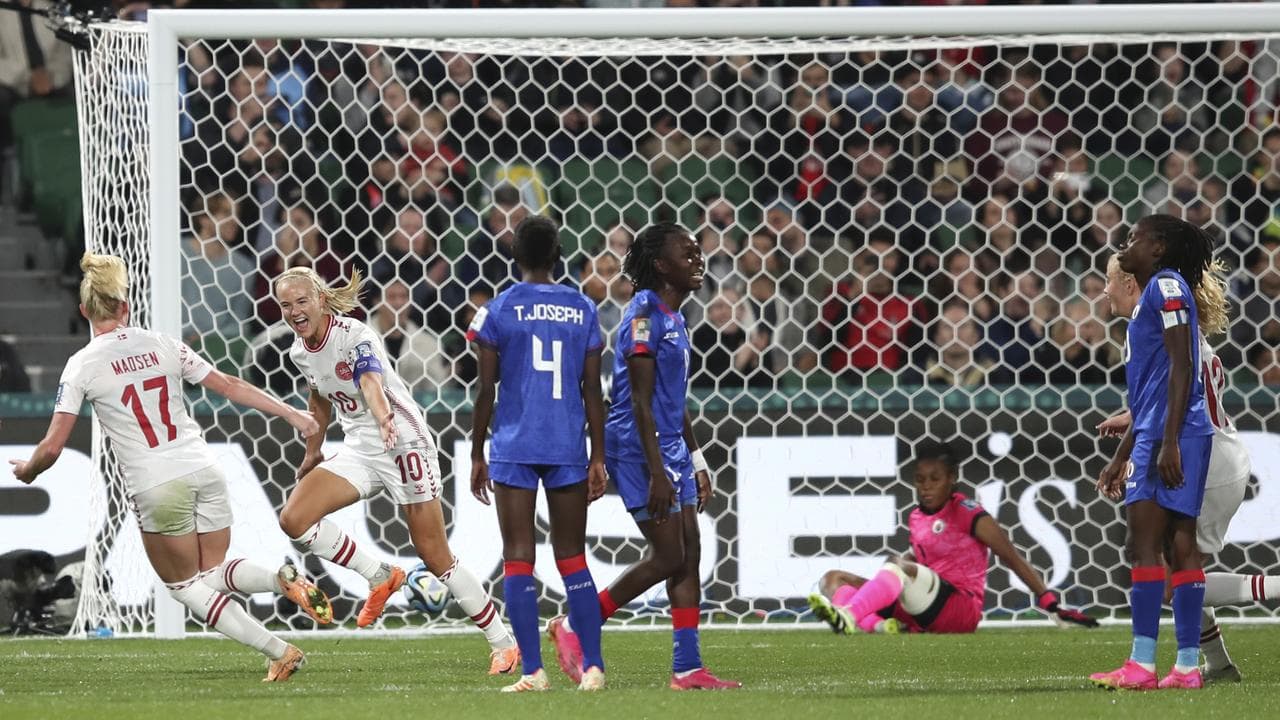 Denmark beat Haiti 2-0, set up clash with Matildas