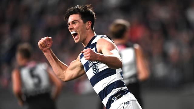 Cats' AFL flag defence alive after tight win over Power