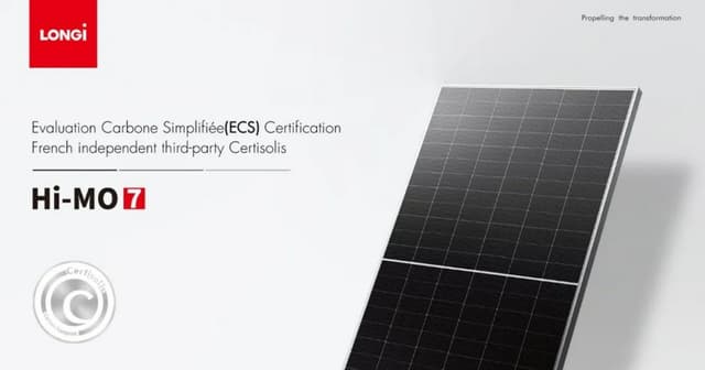 LONGi's products have obtained the verification of carbon footprints