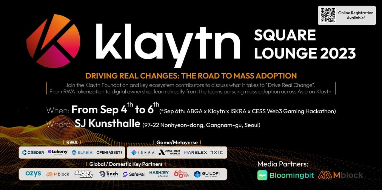 Klaytn Foundation Hosts 'Klaytn Square Lounge 2023' During Korea Blockchain Week 2023