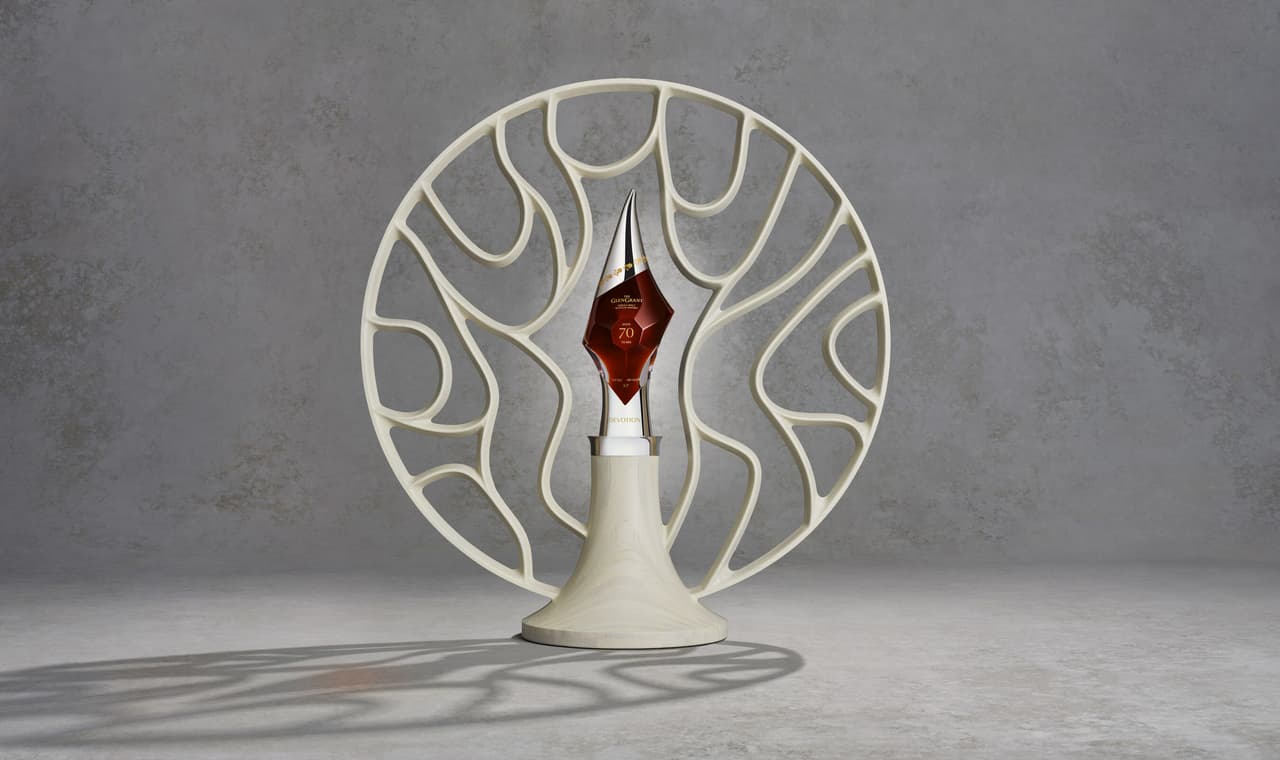 THE GLEN GRANT SINGLE MALT SCOTCH WHISKY REVEALS DEVOTION 70-YEAR-OLD, A SCULPTURAL MASTERPIECE AND THE OLDEST EVER RELEASE FROM THE DISTILLERY