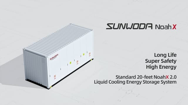 Sunwoda Energy Unveils 4.17MWh/5MWh Liquid Cooling BESS NoahX 2.0 at RE+2023