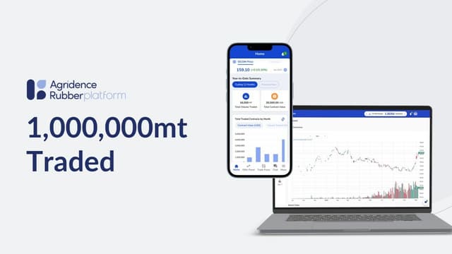 Agridence Rubber Platform Achieves Remarkable Milestone: Facilitating Trade of 1 Million Tons