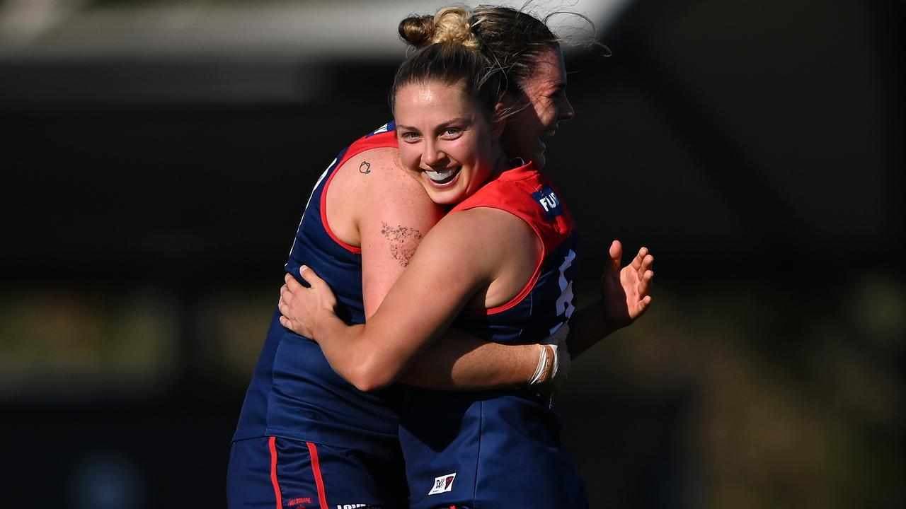 Hanks leads Demons to AFLW thrashing of Hawks