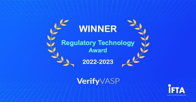 VerifyVASP Wins Hong Kong's IFTA Fintech and Innovation Awards 2022/23: Regulatory Technology Award