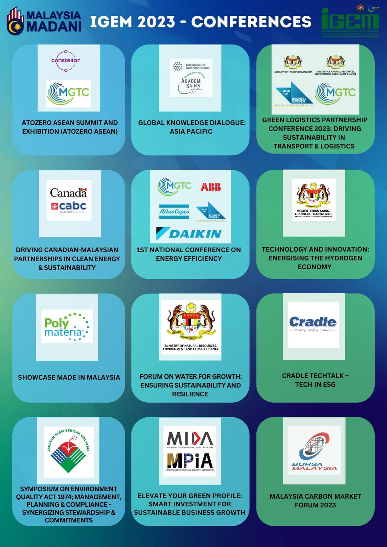 IGEM 2023 TO FEATURE OVER 10 CONFERENCES ON RACE TO NET ZERO
