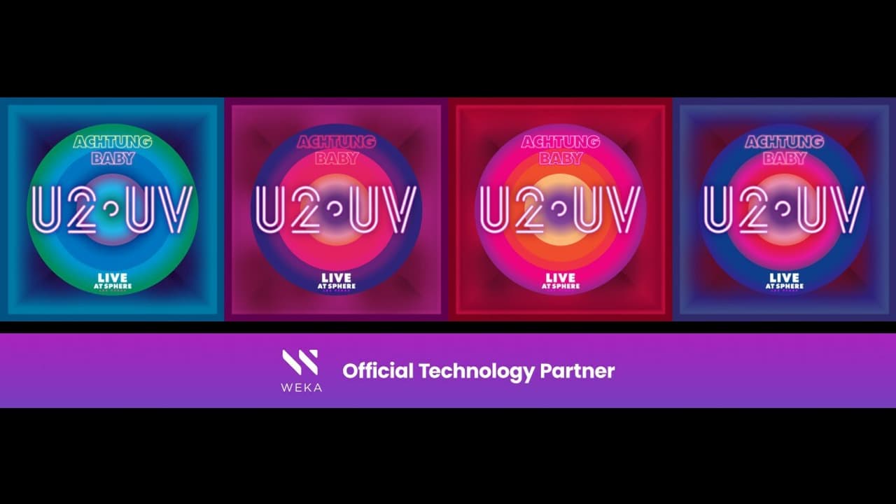 WEKA Named U2's Official Technology Partner Ahead of Achtung Baby Shows