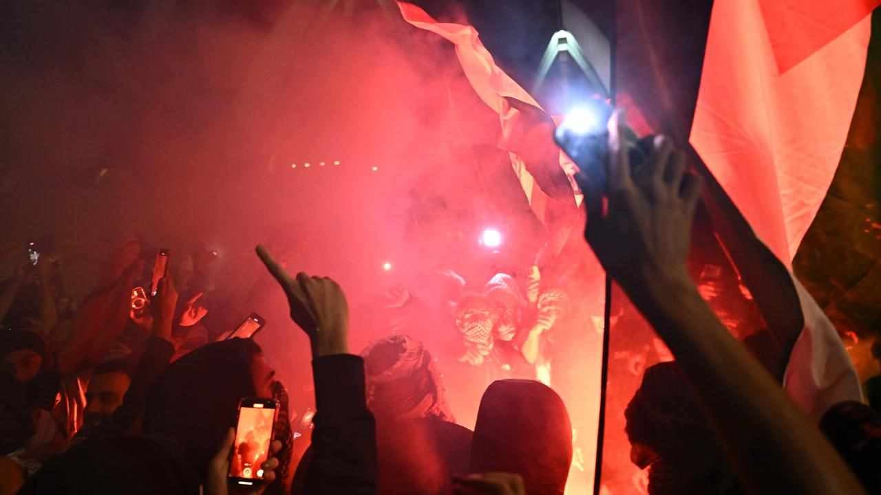 'Resistance justified': hundreds protest for Palestine