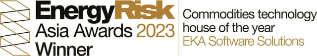 Eka wins the accolade of 'Commodities Technology House of the Year' by Energy Risk Asia Awards 2023