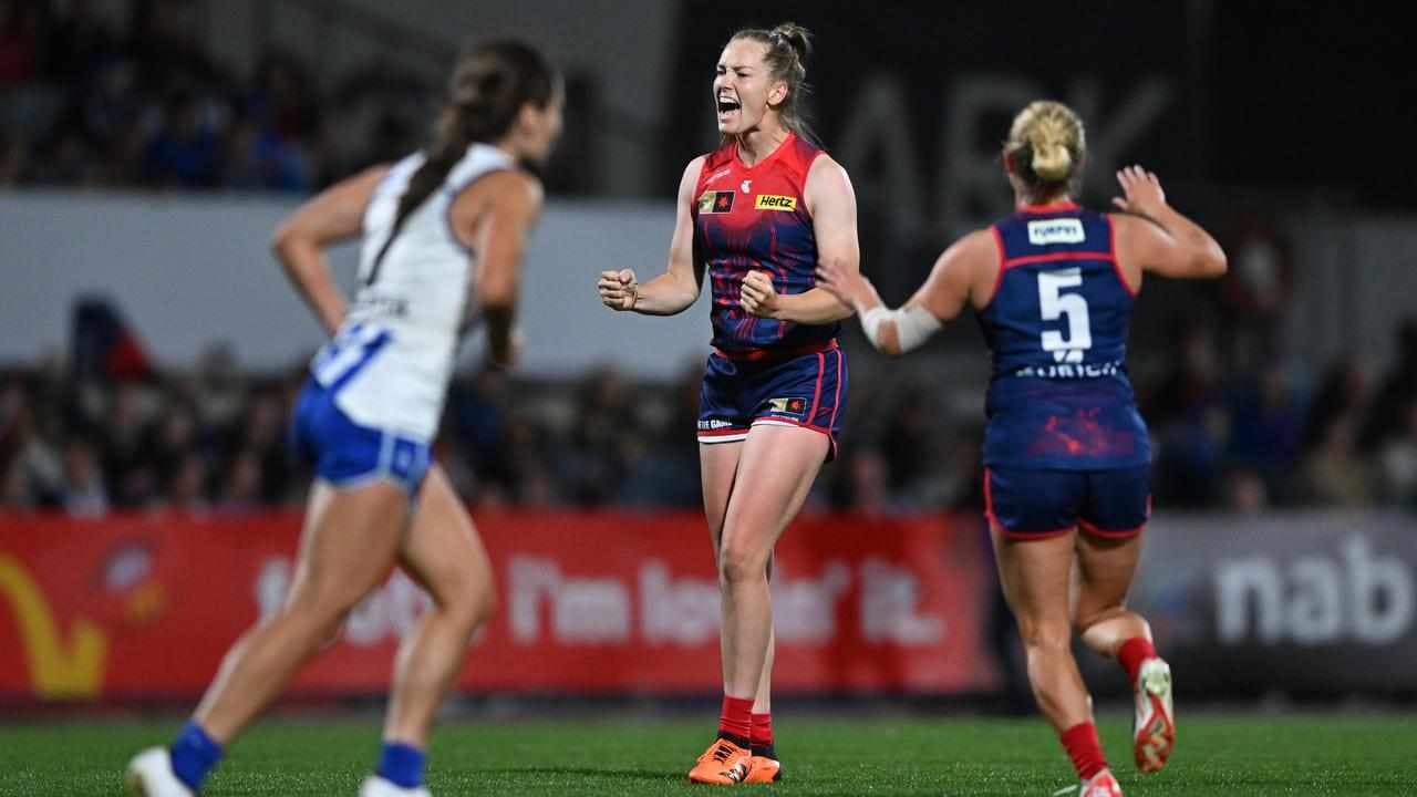 Demons quash Kangaroos to go top of AFLW ladder