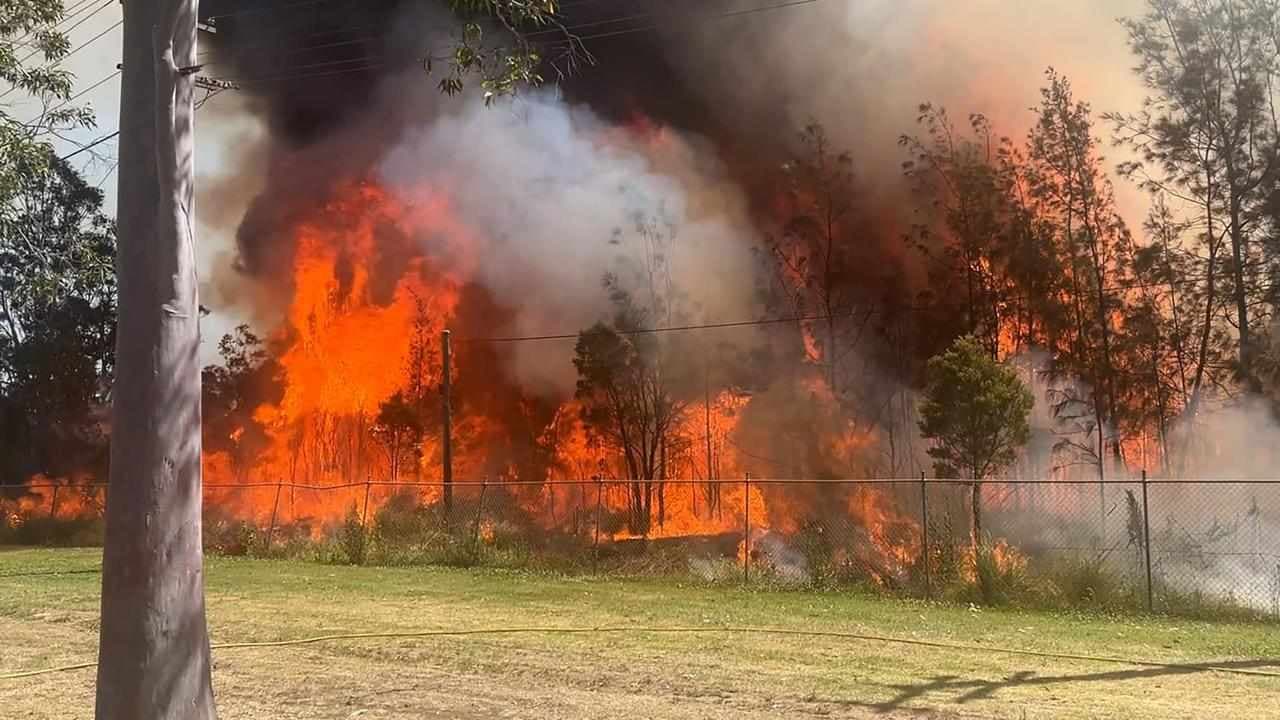 Lightning sparks major blazes across northern NSW