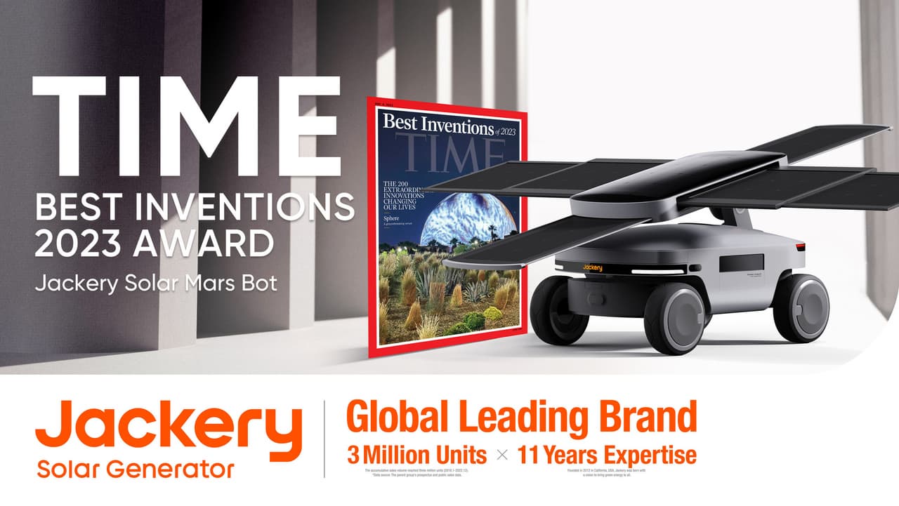 Jackery Solar Mars Bot Wins the Prestigious TIME Best Inventions of 2023 Award