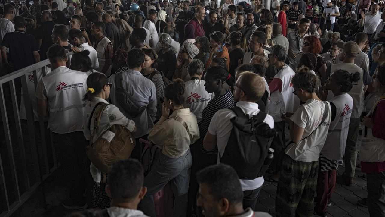 Hopes for civilian corridors as Australians leave Gaza