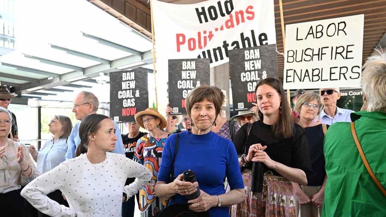 Climate protesters wait on challenge to parliament law