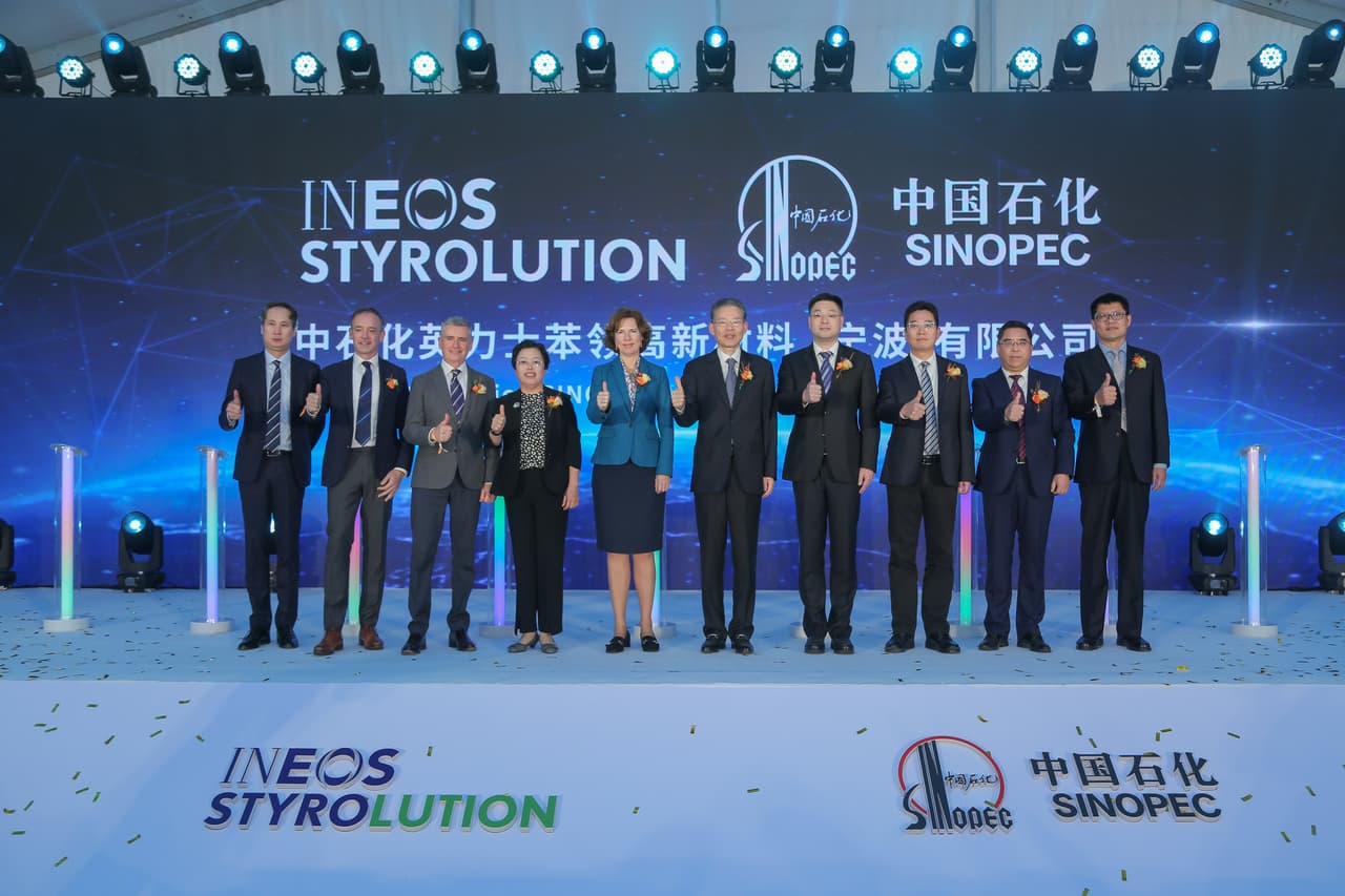 INEOS STYROLUTION AND SINOPEC INAUGURATE NEW ABS FACILITY IN NINGBO, CHINA