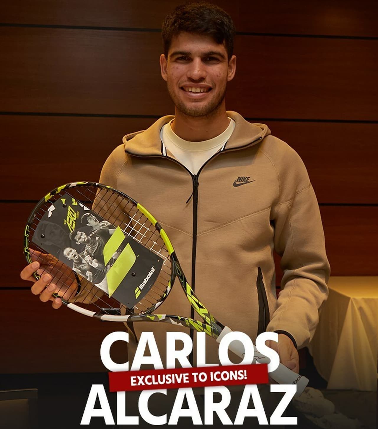 ICONS.COM SIGNS EXCLUSIVE MEMORABILIA CONTRACT WITH 2023 WIMBLEDON CHAMPION, CARLOS ALCARAZ