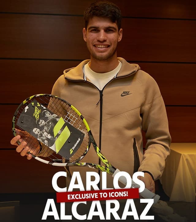 ICONS.COM SIGNS EXCLUSIVE MEMORABILIA CONTRACT WITH 2023 WIMBLEDON CHAMPION, CARLOS ALCARAZ