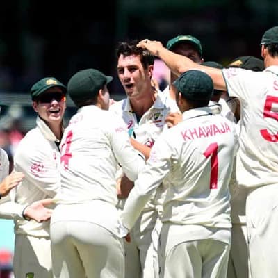 Skipper Cummins claims five, Pakistan fight back late