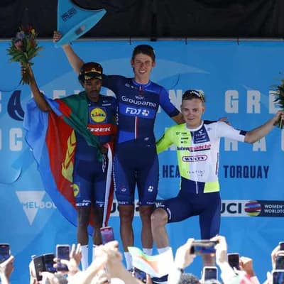 Kiwi Pithie has first WorldTour win at Cadel's race