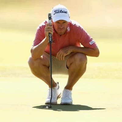 Local lad Martin a shot from the lead at Vic Open