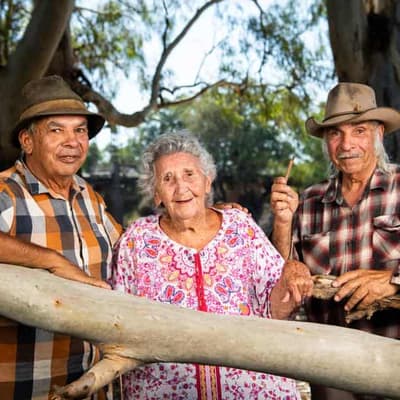 An emu footprint giving hope to a town doing it tough