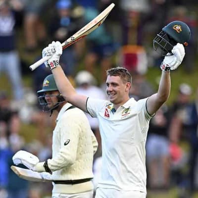 Green ton rallies Australia in cagey first Test with NZ