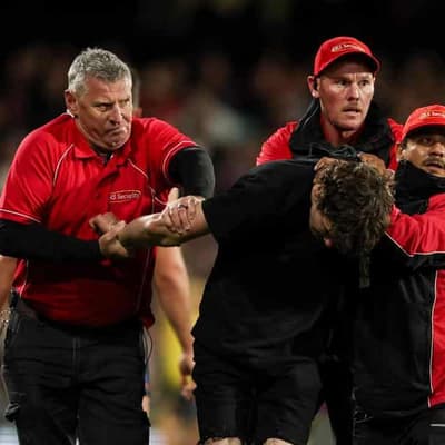 AFL coaches slam 'dangerous' Adelaide Oval invader