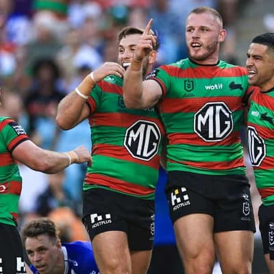 Rabbitohs hold off Dogs to ease pressure on Demetriou