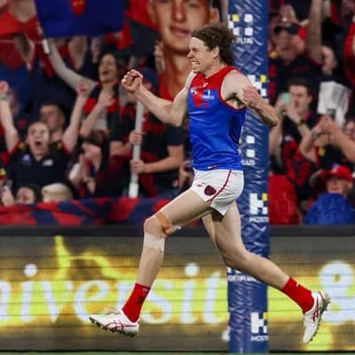 Melbourne's late charge sinks Port in AFL thriller
