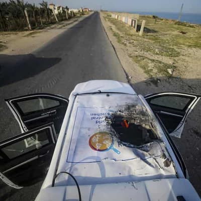 Israel says Israeli strike unintentionally hit aid team