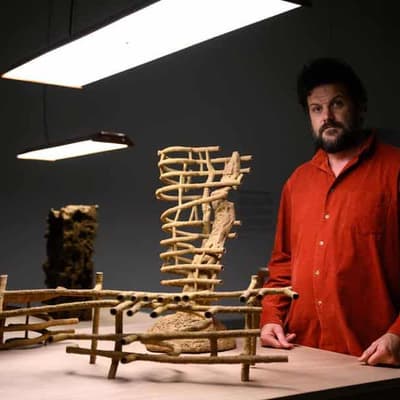 Artist builds alternative worlds in MCA survey show