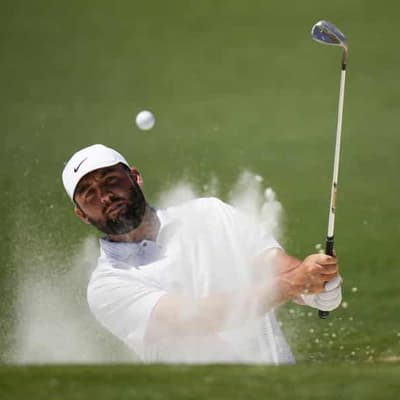 Scheffler rides luck to grab Masters third-round lead