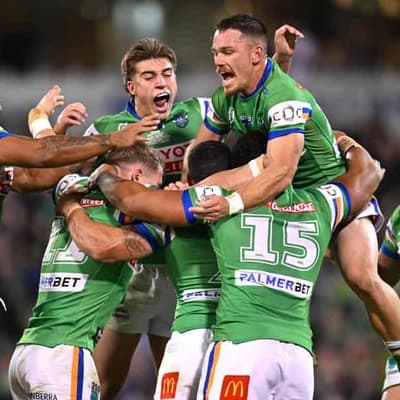 Canberra win in golden point to survive Titans scare