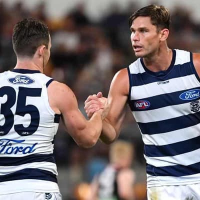 Hawkins, Dangerfield bolster Cats for Gabba AFL clash