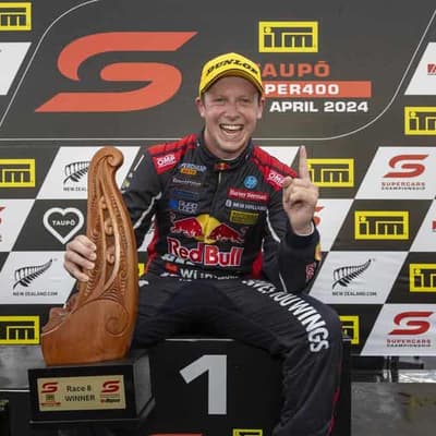 Supercars leader Brown wins 'best race of life' in NZ