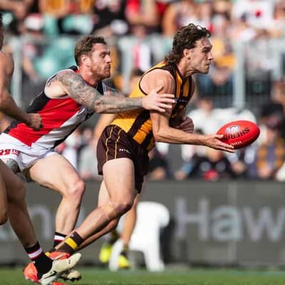 Hawks' Scrimshaw faces AFL ban over dangerous tackle