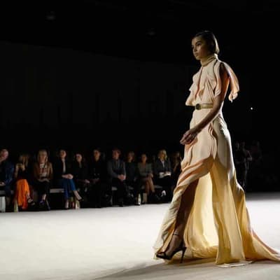 Iconic designer's label back on fashion week runway
