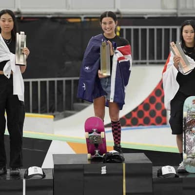 Skateboard ace Trew blitzes Olympic field