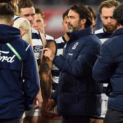 No panic stations for Scott as Geelong slide continues