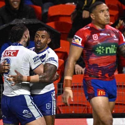 Addo-Carr injury dampens Bulldogs' big win over Knights