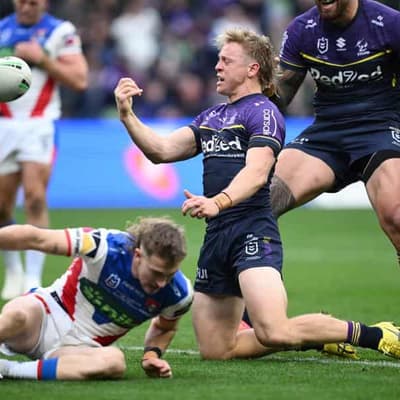 Storm hold out Knights in high-scoring NRL encounter