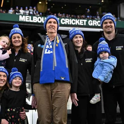 Celebrities hit icy water for Daniher's Big Freeze