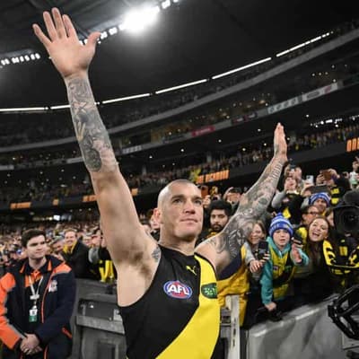 Martin's 300 celebrated as Hawks crash party with win
