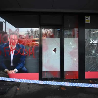 Leaders condemn 'ugly' political attack on MP's office
