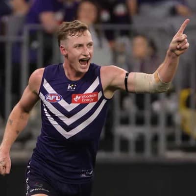 Dockers forward Treacy laughs off goalkicking blooper