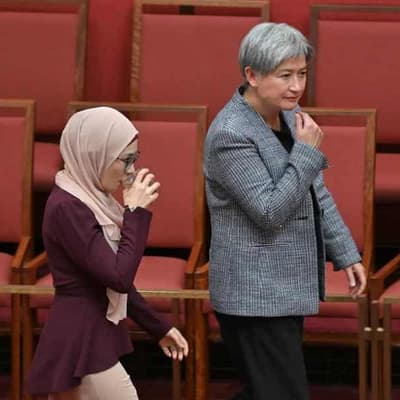Ministers back benching senator for pro-Palestine vote