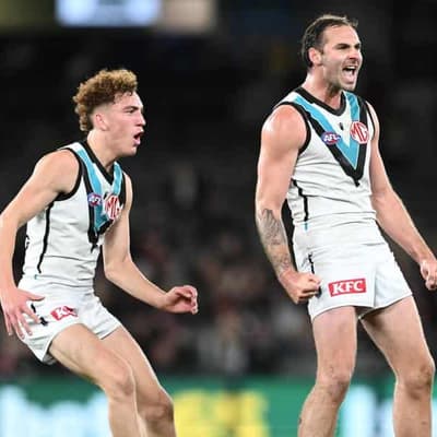 Hinkley chokes up after relief of AFL win over Saints