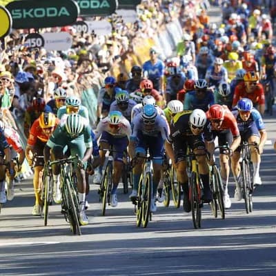 Groenewegen wins Tour stage six, Pogacar retains yellow