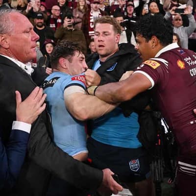 Blues pair accept bans after Origin fight night