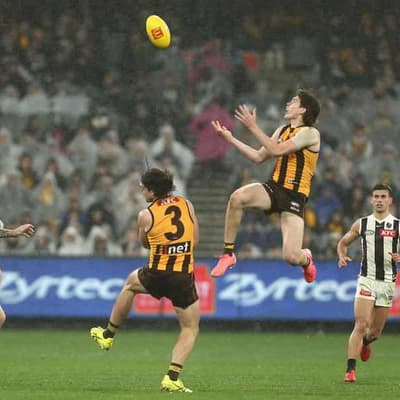 Livewire Ginnivan stars as Hawks crush Magpies